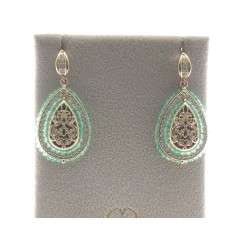 Gaetano Vitiello Jewelry Orecchini Persia in argento e agata verde
