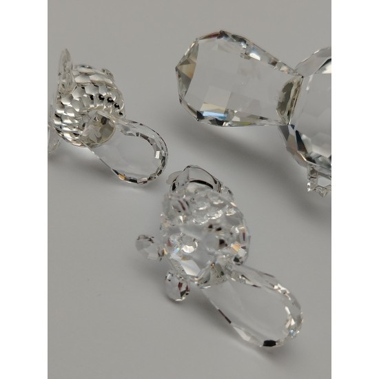 Swarovski Silver Crystal - Castoro baby seduto 164638 Swarovski Silver Crystal - Castoro baby seduto 164638