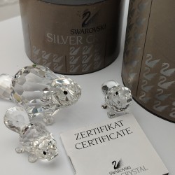 Swarovski Silver Crystal - Castoro sdraiato 164639 Swarovski Silver Crystal - Castoro sdraiato 164639