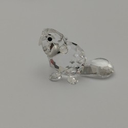 Swarovski Silver Crystal - Castoro baby seduto 164638 Swarovski Silver Crystal - Castoro baby seduto 164638