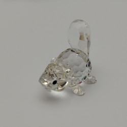 Swarovski  Silver Crystal - Castoro sdraiato 164639