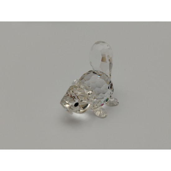 Swarovski Silver Crystal - Castoro sdraiato 164639 Swarovski Silver Crystal - Castoro sdraiato 164639