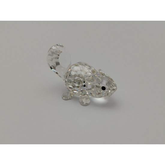 Swarovski Silver Crystal - Castoro sdraiato 164639 Swarovski Silver Crystal - Castoro sdraiato 164639